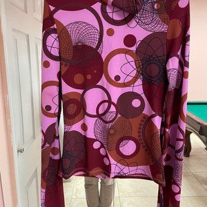 ARARIEL  FLORAL TURTLENECK  M